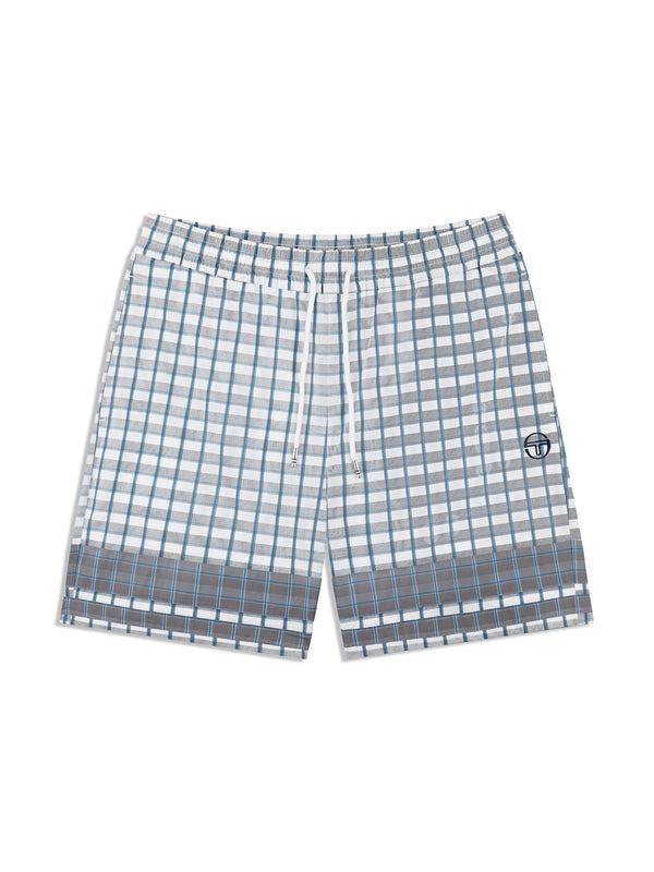 sergio tacchini Quadretto Cabana Short- Brilliant White