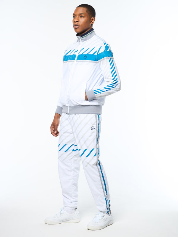 Sergio Tacchini Quadretto Track Jacket- Brilliant White
