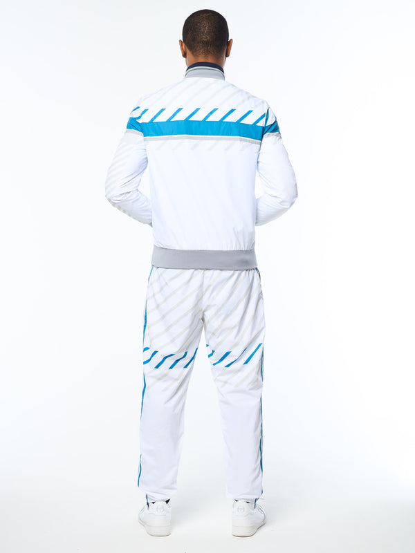 Sergio Tacchini Quadretto Track Jacket- Brilliant White