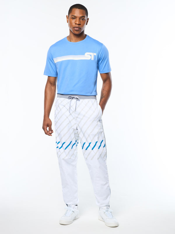 Sergio Tacchini Quadretto Track Pant- Brilliant White