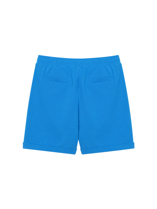 Sergio Tacchini Resort Waffle Pintuck Shorts- Dark Blue