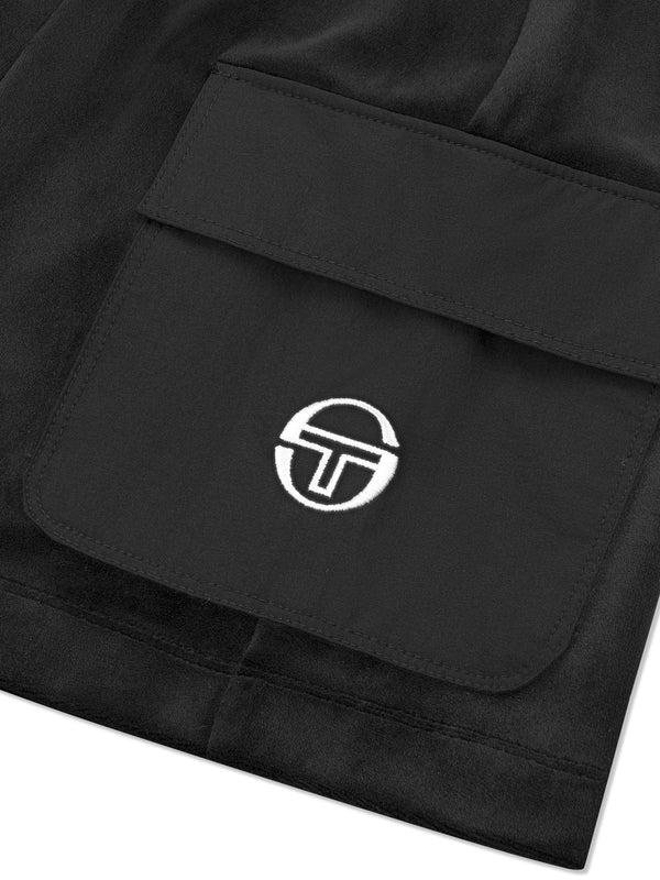 Sergio Tacchini Adele Velour Skirt- Black Beauty