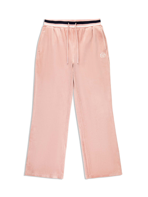 sergio tacchini Adele Velour Track Pant- Pale Mauve