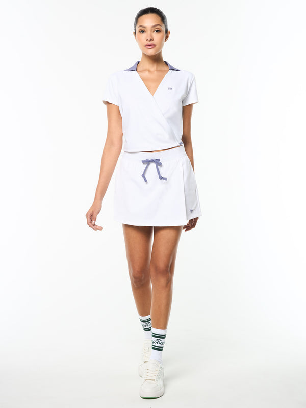 Sergio Tacchini Agata Wrap Polo- Brilliant White
