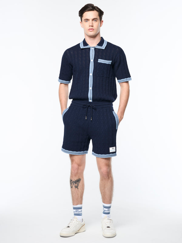 Sergio Tacchini Aldo Pointelle Short- Maritime Blue
