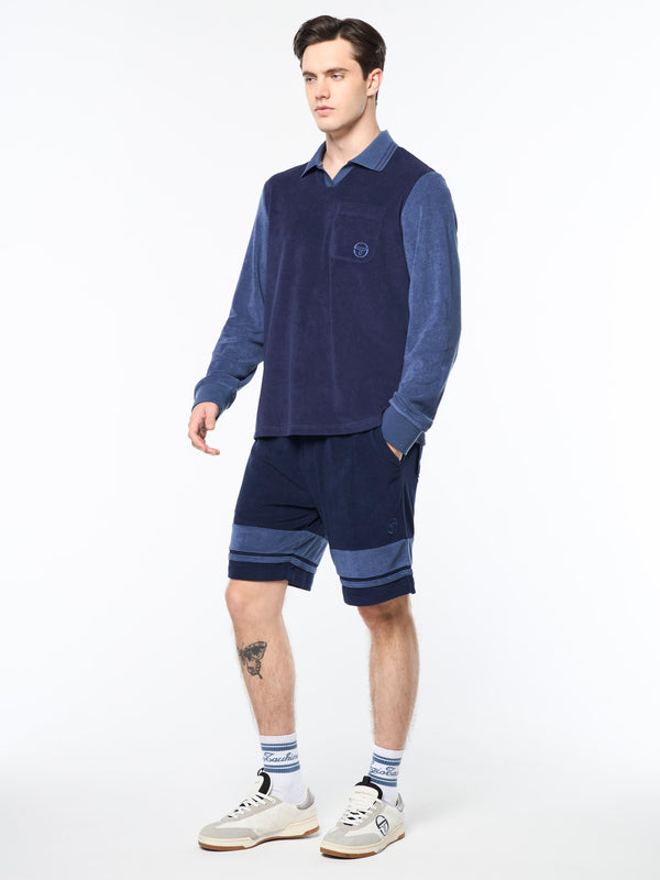 Sergio Tacchini Alvar Long Sleeve Polo- Eclipse