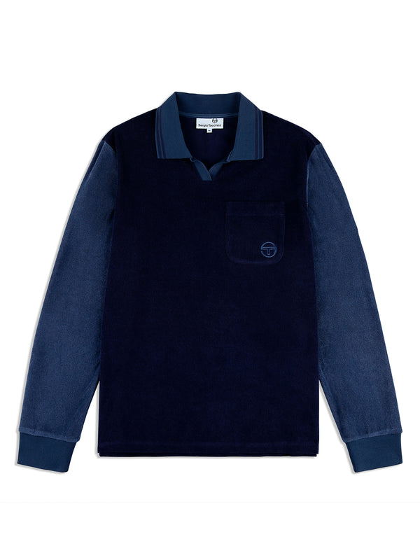 sergio tacchini Alvar Long Sleeve Polo- Eclipse
