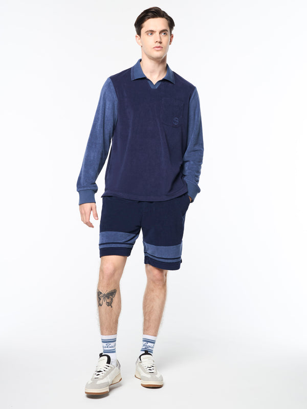 Sergio Tacchini Alvar Long Sleeve Polo- Eclipse