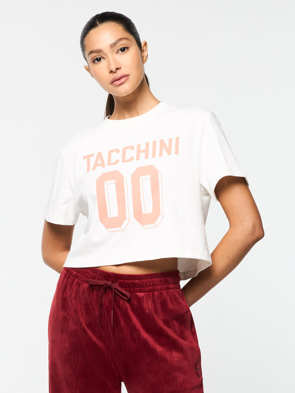Sergio Tacchini Amore Crop T-Shirt- Gardenia