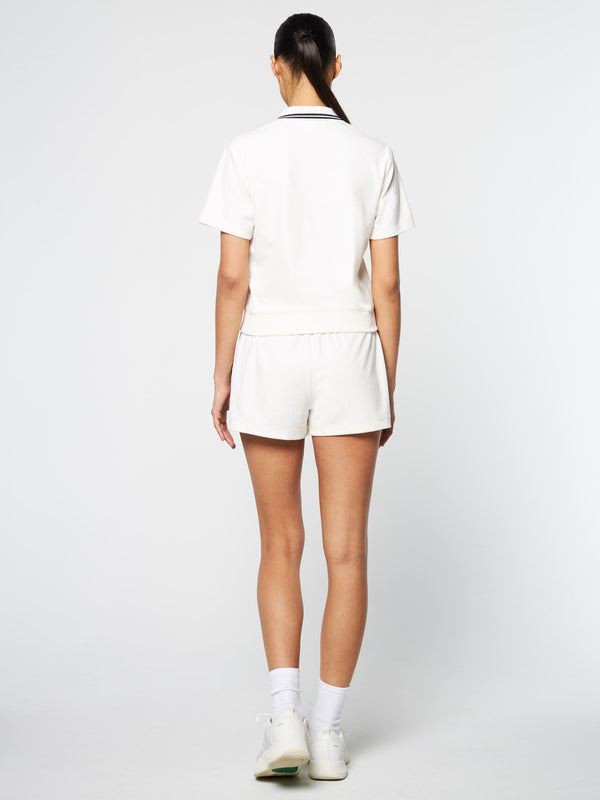 Sergio Tacchini Atri Velour Polo- Gardenia