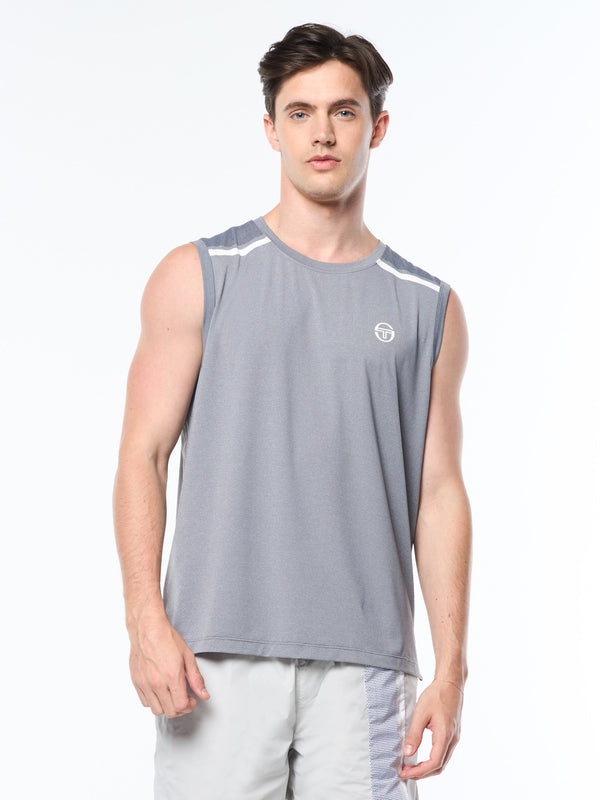 Sergio Tacchini Attivo Damarindo Tank- Quiet Gray