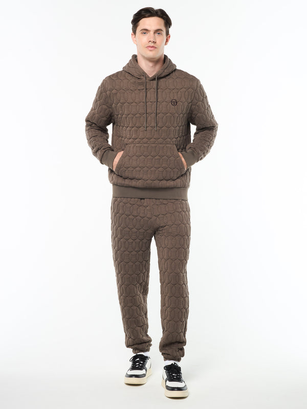 Sergio Tacchini Aversa Quilted Hoodie- Morel