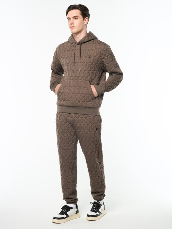 Sergio Tacchini Aversa Quilted Hoodie- Morel