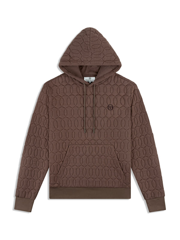 sergio tacchini Aversa Quilted Hoodie- Morel
