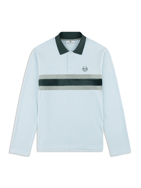 sergio tacchini Banda Velour Polo- Baby Blue