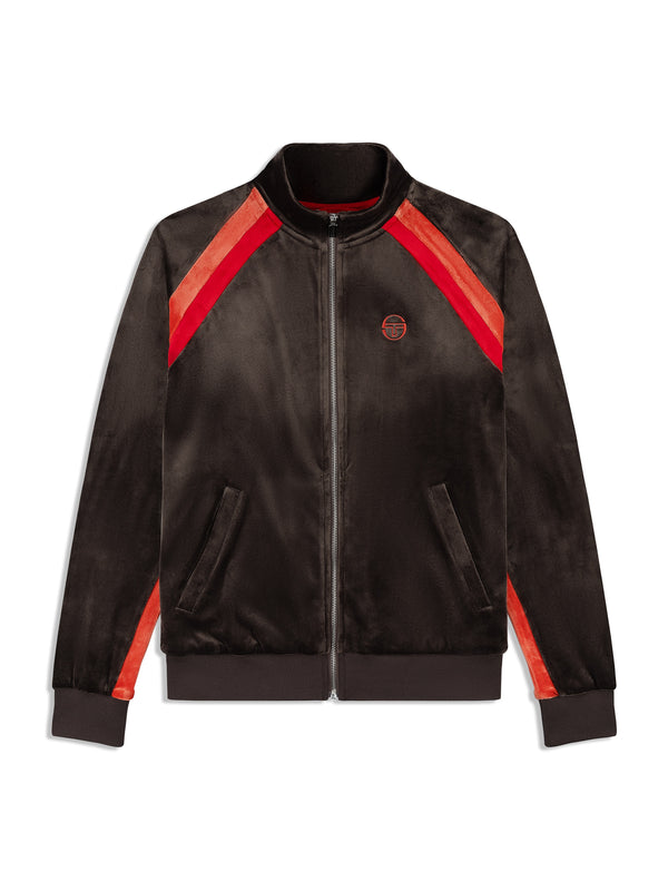 sergio tacchini Banda Velour Track Jacket- Mulch