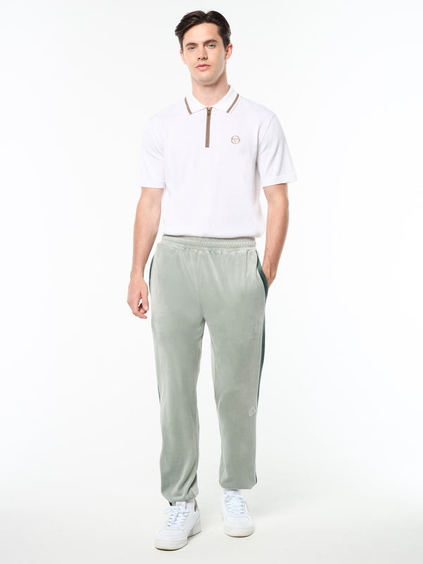 Sergio Tacchini Banda Velour Track Pant- Slate Gray