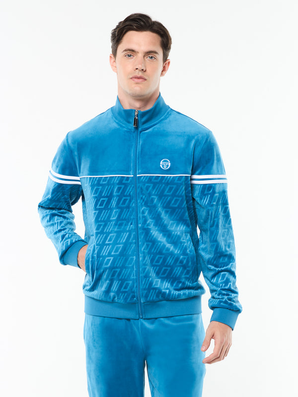 Sergio Tacchini Bandiera Track Jacket- Mykonos Blue