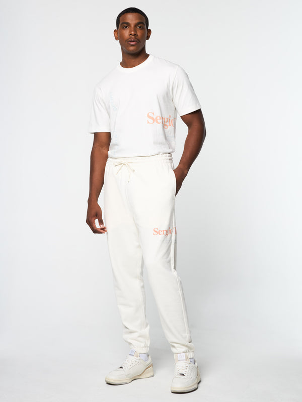 Sergio Tacchini Bari Graphic Sweatpant- Gardenia
