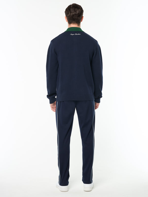 Sergio Tacchini Bruni Knit Cardigan- Maritime Blue