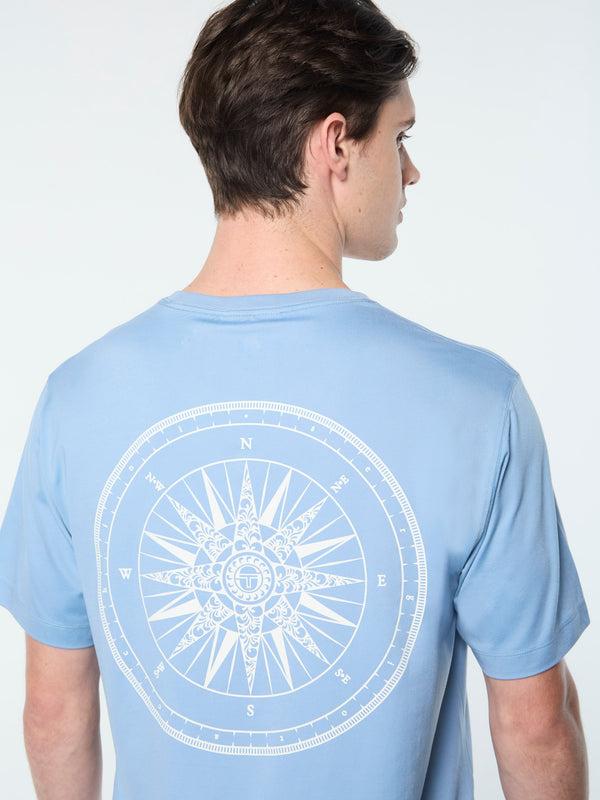 Sergio Tacchini Bussola T-Shirt- Faded Denim