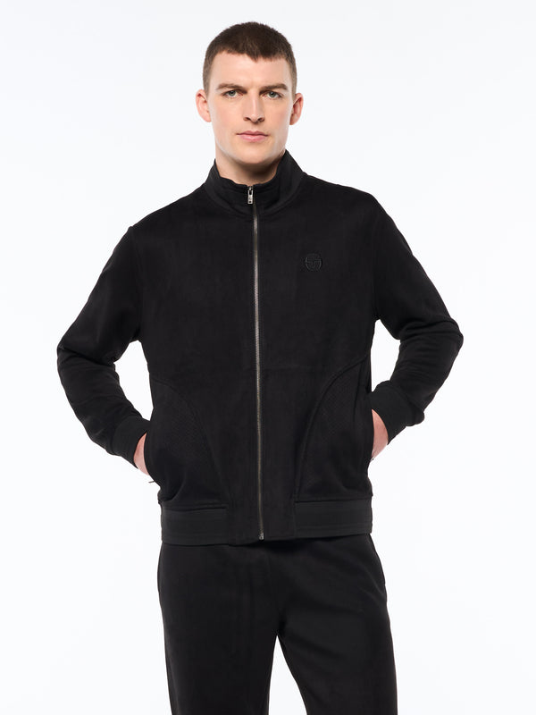 Sergio Tacchini Camoscio Track Jacket- Black Beauty