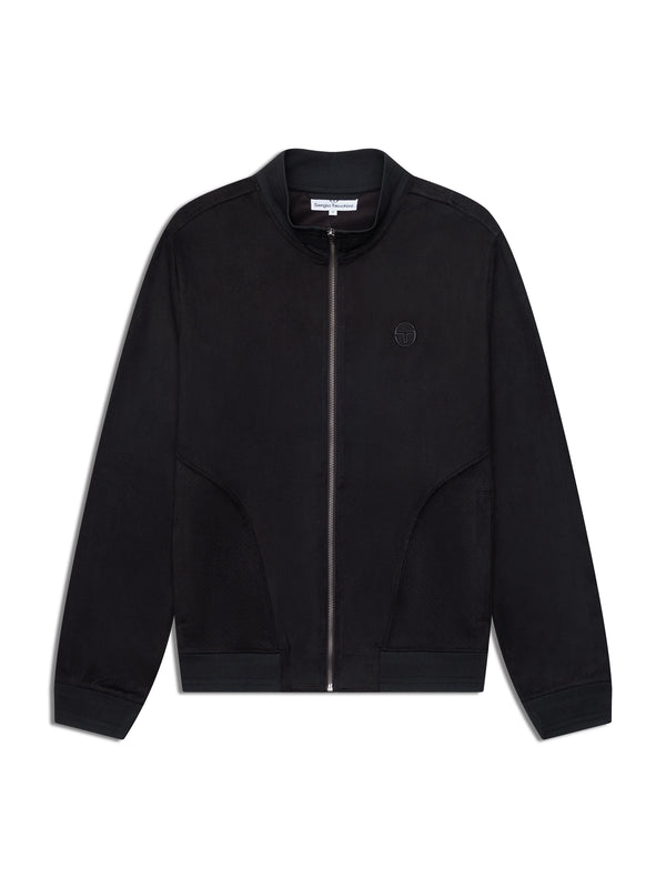 Sergio Tacchini Camoscio Track Jacket- Black Beauty