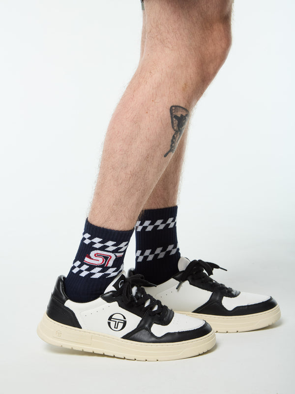 Sergio Tacchini Corsa Sock- Maritime Blue