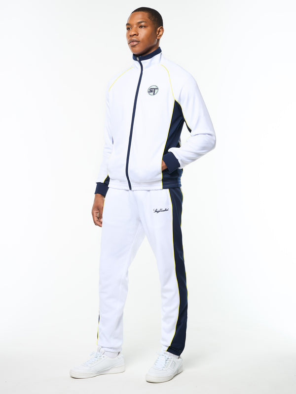 Sergio Tacchini Corsa Track Jacket- Brilliant White