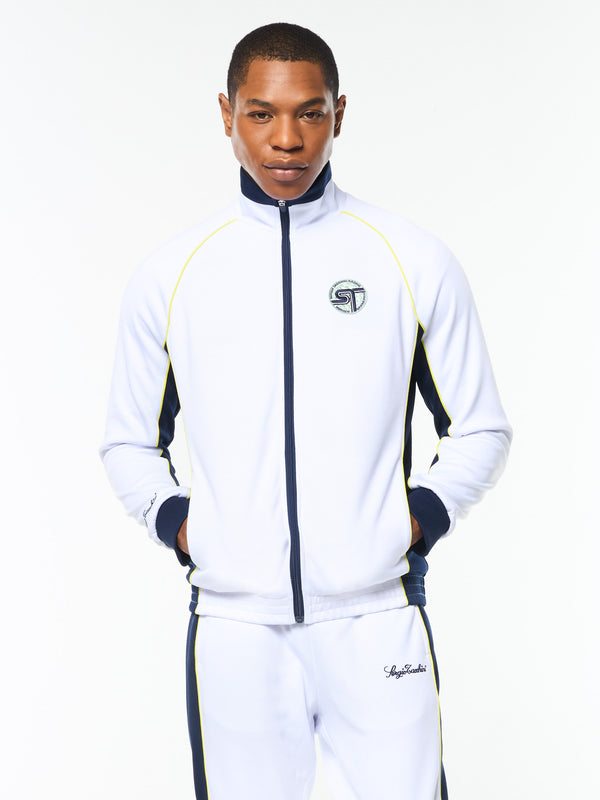 Sergio Tacchini Corsa Track Jacket- Brilliant White