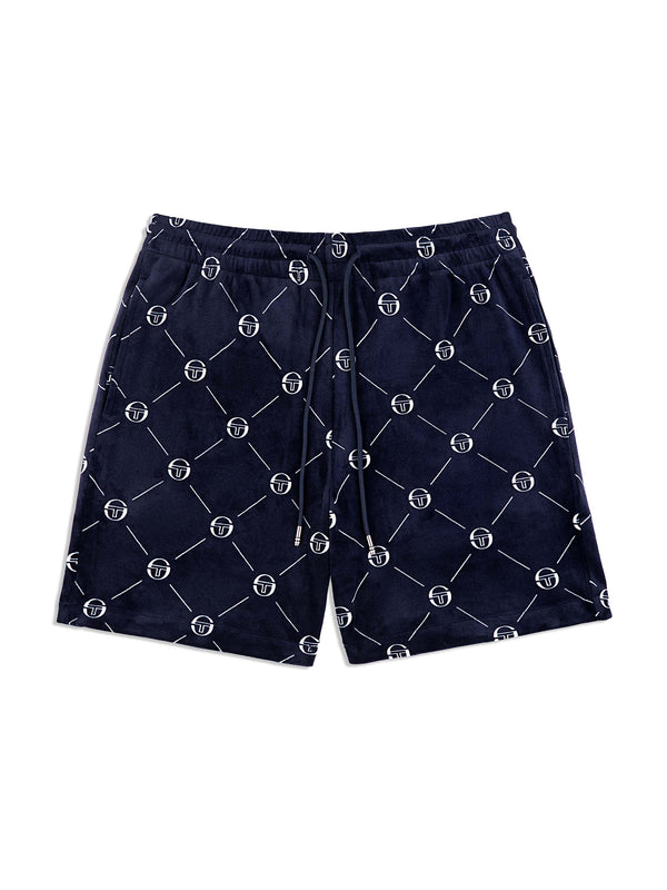 sergio tacchini Cosimo Velour Short- Maritime Blue