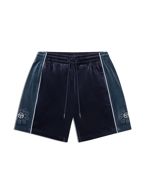 sergio tacchini Cresta Velour Short-Maritime Blue