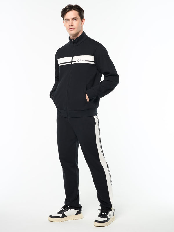 Sergio Tacchini Cursivo Track Jacket- Black Beauty