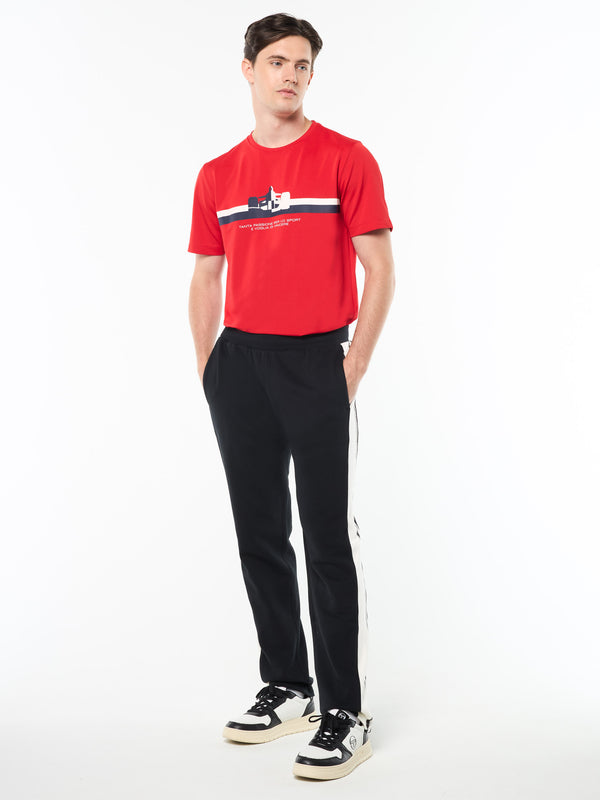 Sergio Tacchini Cursivo Track Pant- Black Beauty