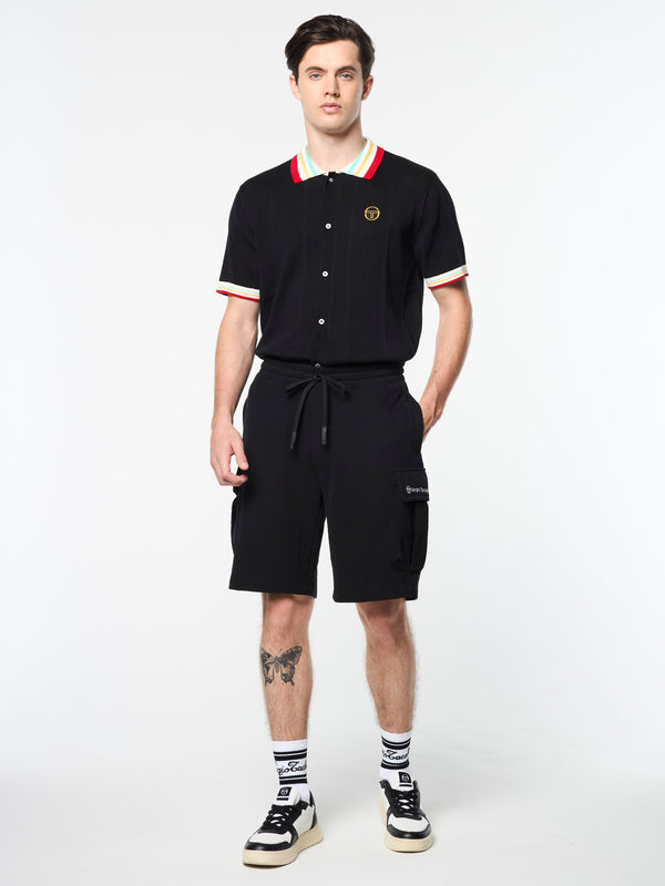 Sergio Tacchini Dario Cargo Short- Black Beauty