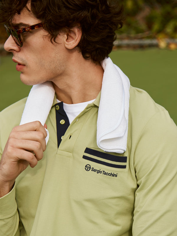 Sergio Tacchini Dario Long Sleeve Polo-Reseda