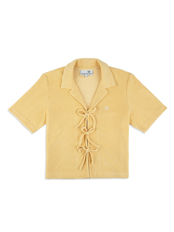 sergio tacchini Edda Cropped Shirt- Straw