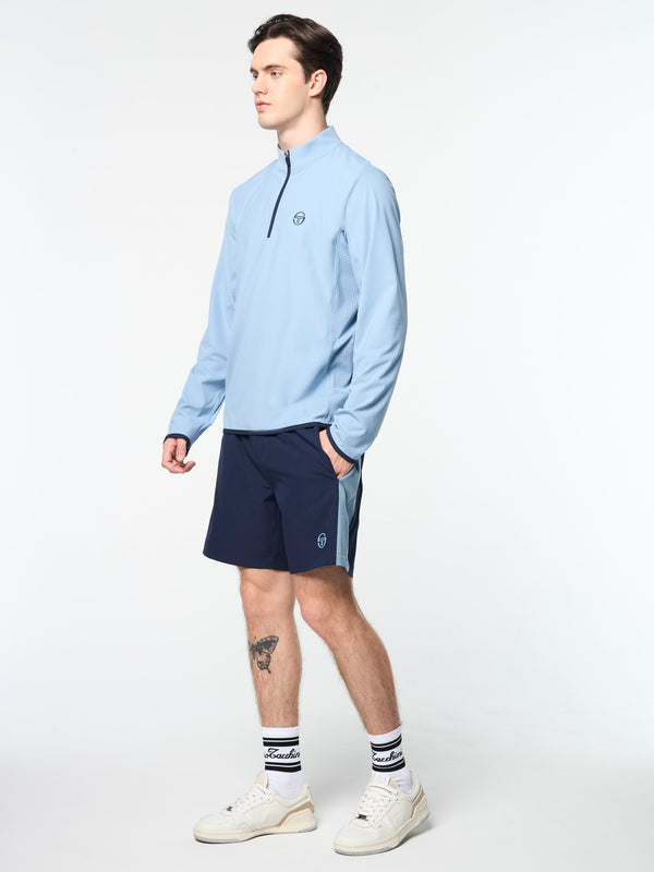 Sergio Tacchini Elio 1/4 Zip Pullover- Faded Denim