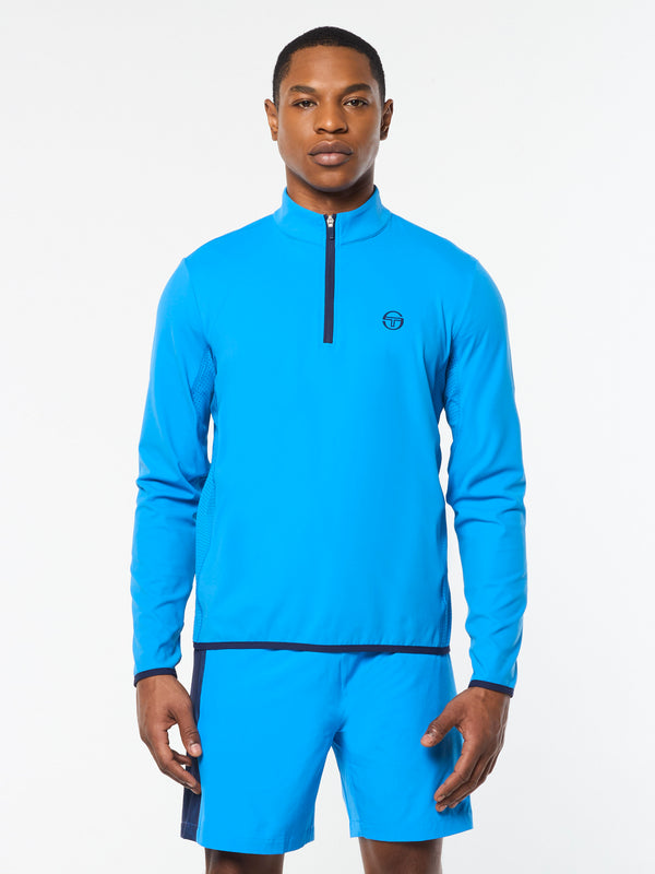Sergio Tacchini Elio 1/4 Zip Pullover- French Blue