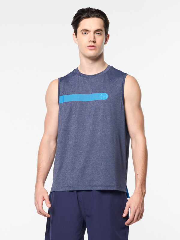 Sergio Tacchini Elio Performance Tank- Eclipse