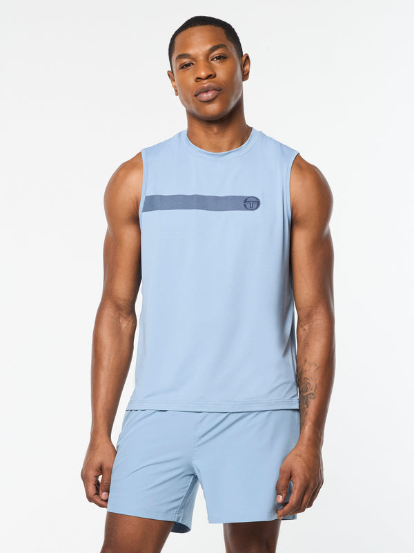 Sergio Tacchini Elio Performance Tank- Faded Denim