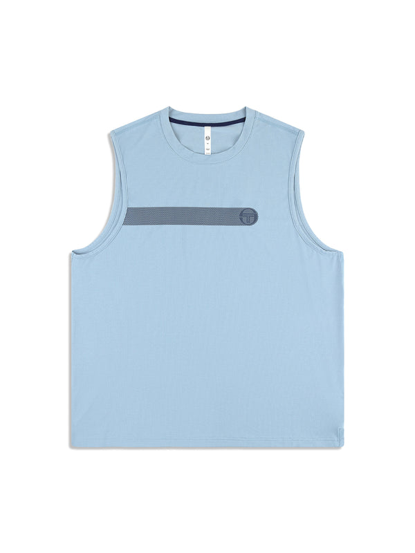 sergio tacchini Elio Performance Tank- Faded Denim