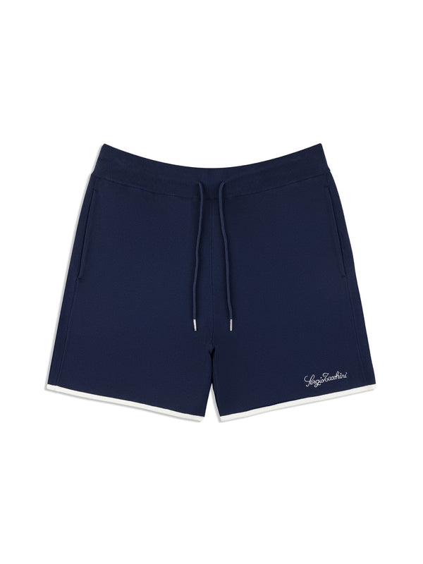 sergio tacchini Enzo Knit Shorts- Maritime Blue
