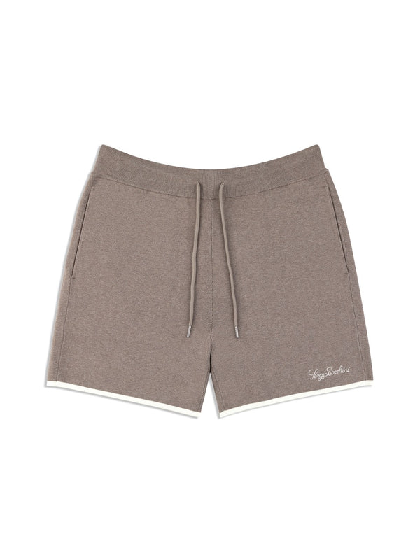 sergio tacchini Enzo Knit Shorts- Taupe Grey