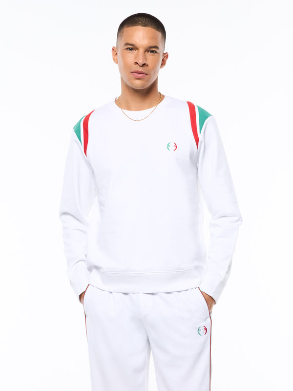 sergio tacchini Eredita Crewneck-Brilliant White