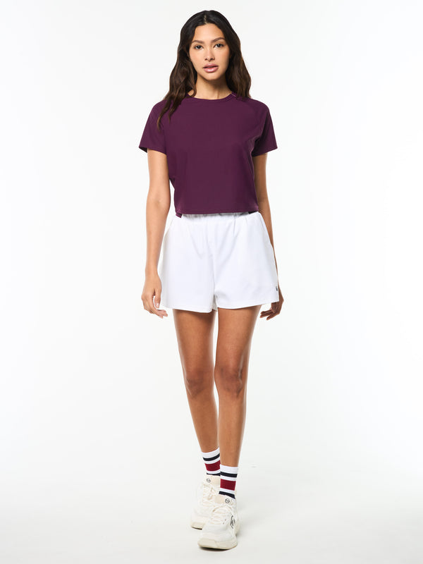 Sergio Tacchini Eva Cropped Top- Potent Purple