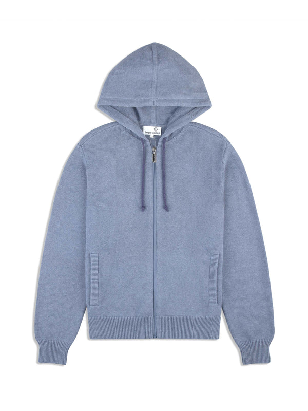sergio tacchini Fausto Knit Hoodie- Faded Denim