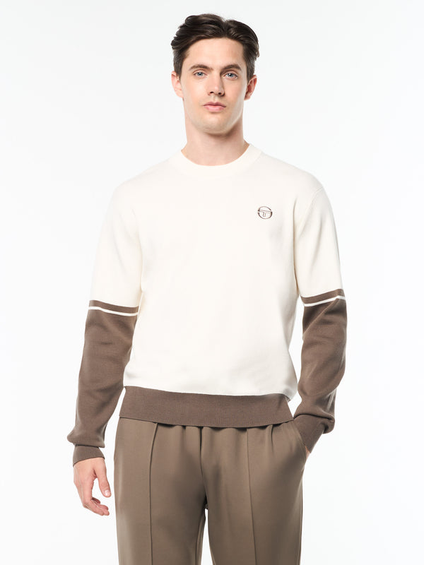 Sergio Tacchini Giovane Crewneck- Gardenia