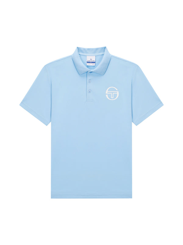 sergio tacchini Graphic Polo Shirt- Light Blue