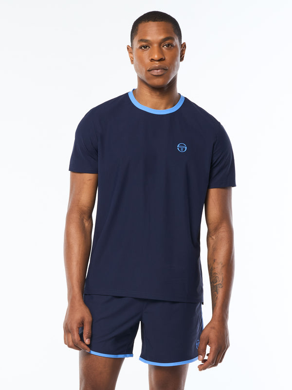 Sergio Tacchini Grata Active T-Shirt- Maritime Blue